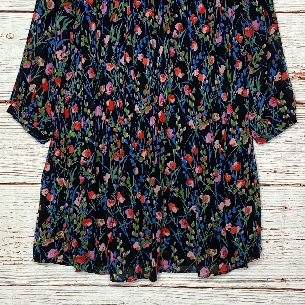NWT Zara The Annie Dress Floral Pleated Dress Sz M - Picture 14 of 16